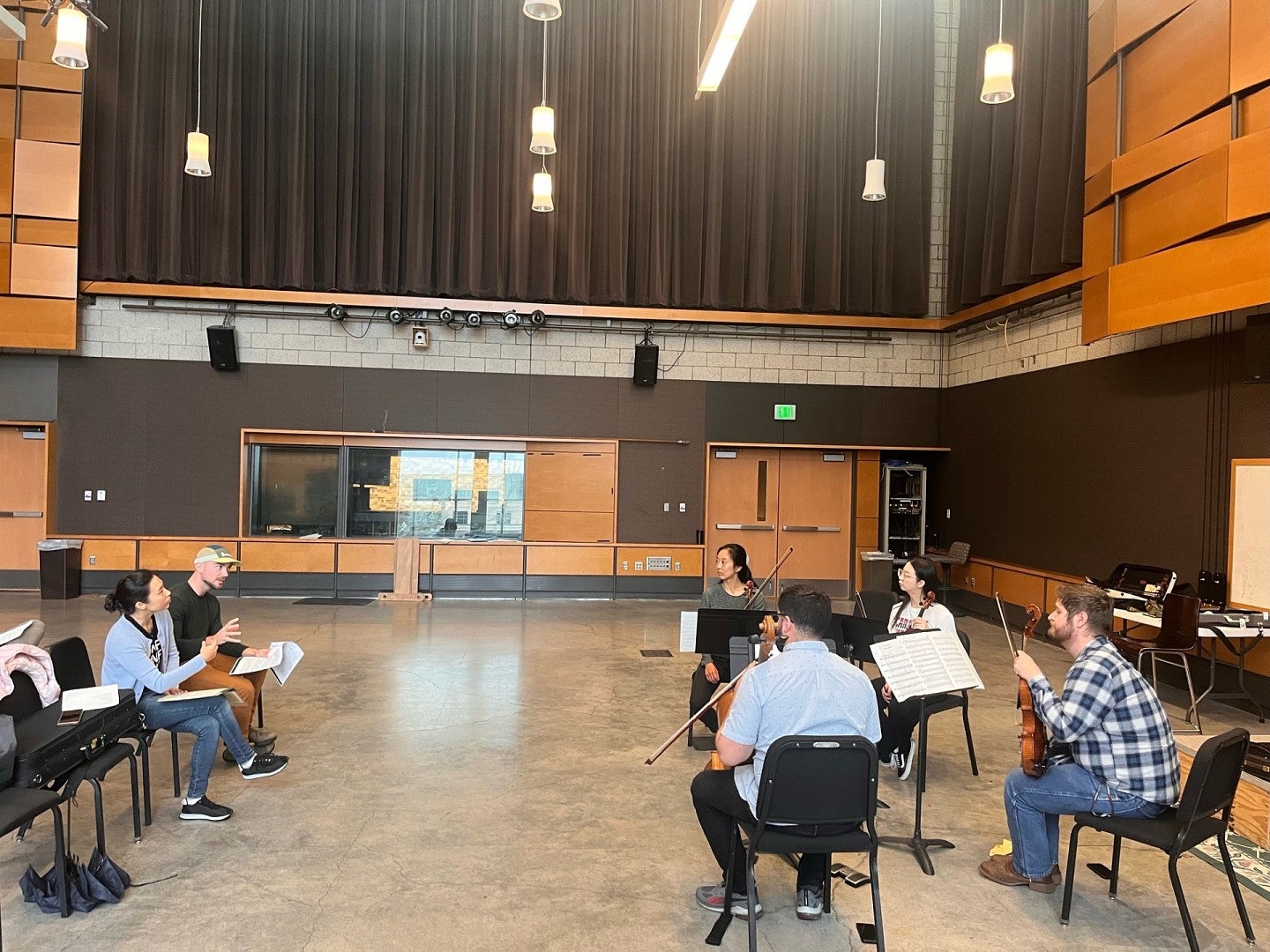 Dover Quartet masterclass with musicians