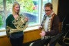 Instructor following student through music
